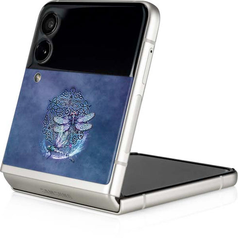 Brigid Ashwood Dragonfly Celtic Knot Galaxy Z Flip3 5G Skin